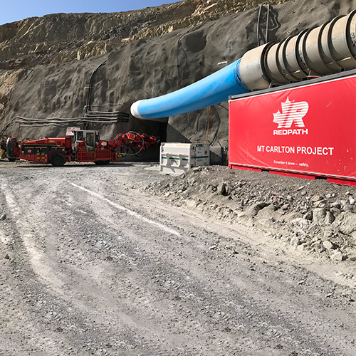 Image de project - mine MT Carlton - Mine &agrave; ciel ouvert vers mine souterraine